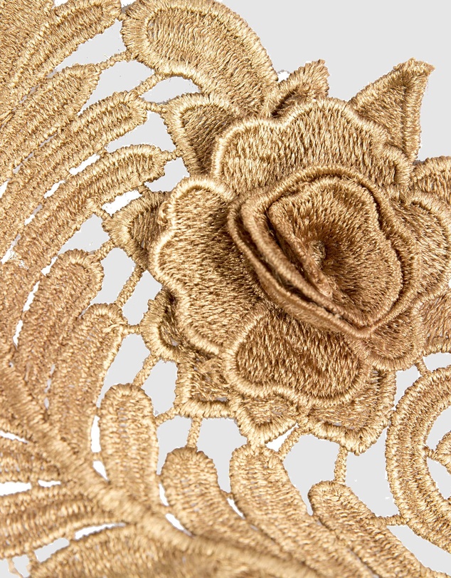 Max Alexander - Lace Crown Gold Headband Fascinator