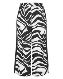 City Chic - Plus size Chiara Abstract Print Wide Leg Pant - black