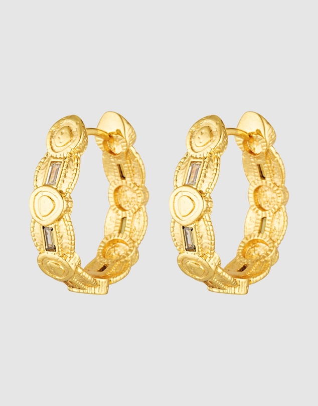 HOUSE OF SLANI - Summer Inspired Caprina Gold Hoops