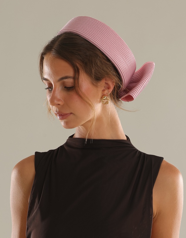 Morgan & Taylor - Tara Racewear Pillbox Hat in Dusty Pink