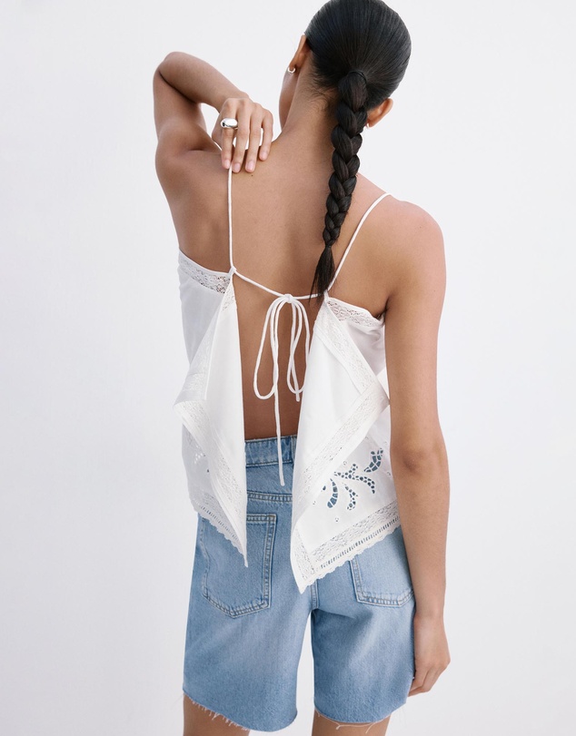 M.N.G - Straight Low-Rise Denim Bermuda Shorts