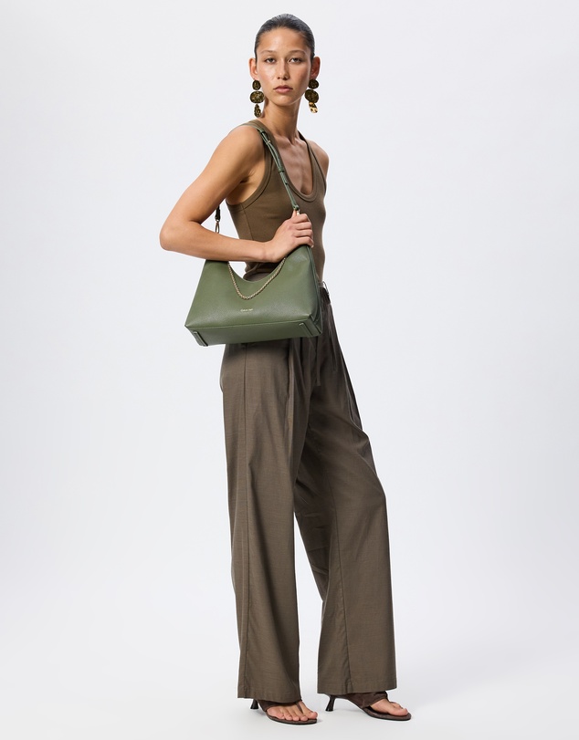 Calvin Klein - Emblem Hw Pebble Top Zip Hobo