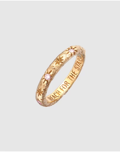 Haze & Glory - ICONIC EXCLUSIVE - Reach for the Stars Ring - 9K Solid Gold