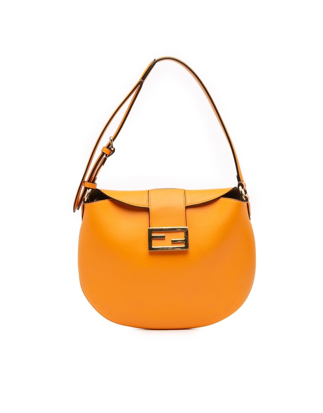 Pre-Loved by Azura Reborn - Pre-Loved Small Leather Croissant Hobo Bag