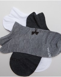 Under Armour - 3-Pack UA Essential No Show Socks