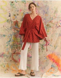 KINGA CSILLA - Rosa Crochet Mare Pants
