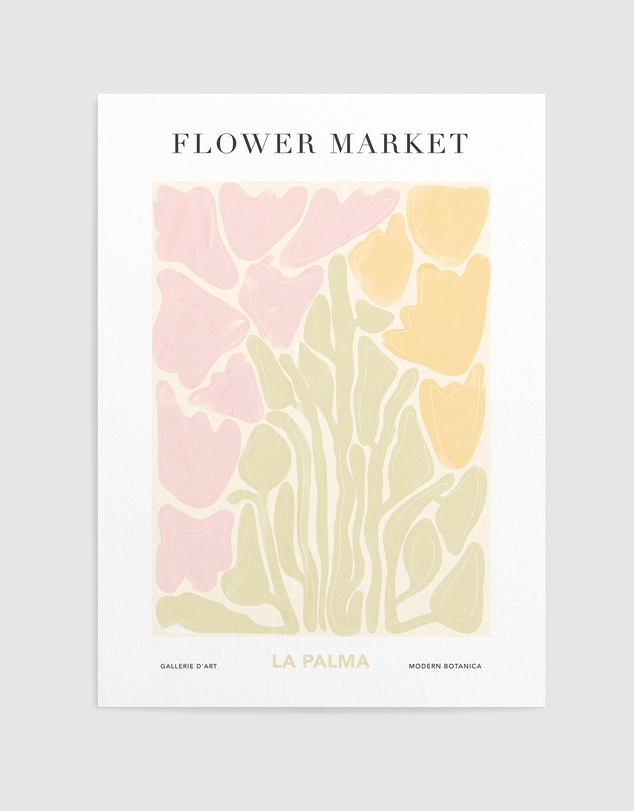 Olive et Oriel - Flower Market La Palma Art Print