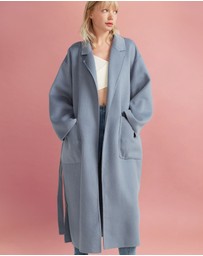 Belle & Bloom - Wide Awake Split Hem Overcoat