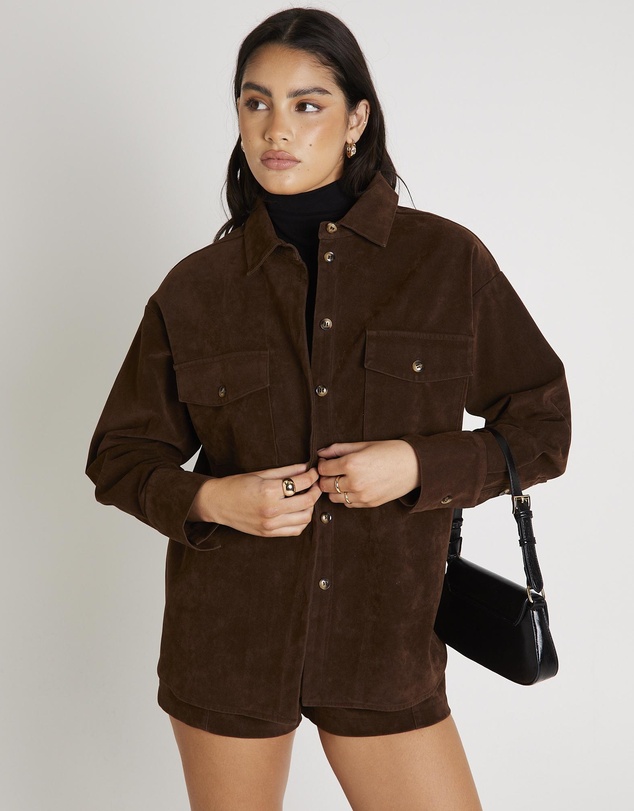 Alice In The Eve - Elle Faux Suede Shirt