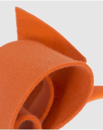 Max Alexander - Felt Orange Bow Fascinator