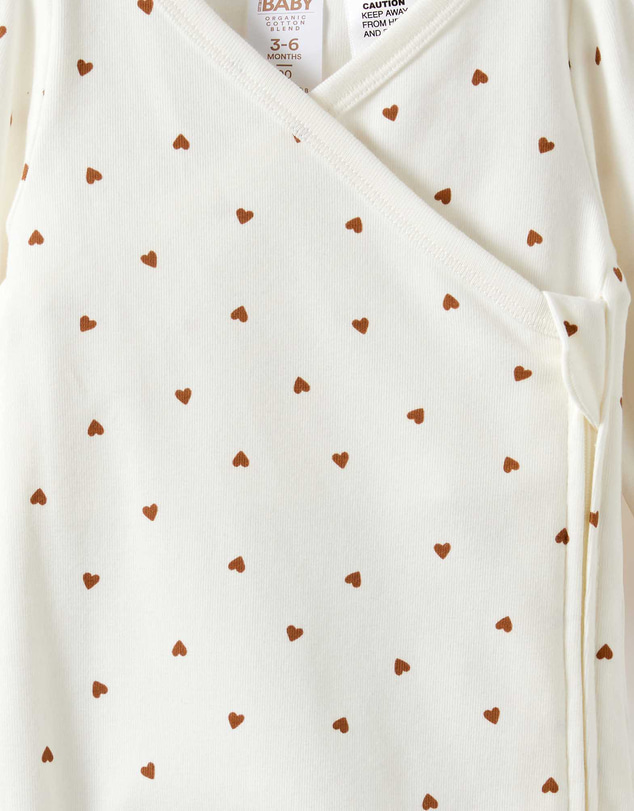 Cotton On Kids - Organic Cross Over Zip Romper