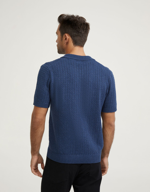 Oxford - Harrison Cable Knit Polo