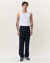 Les Deux - Pleated Twill Suit Pants
