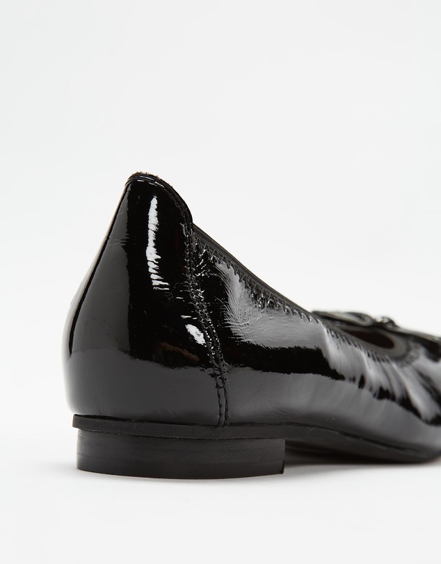 Mia Vita - Sophie Flat - Black Patent