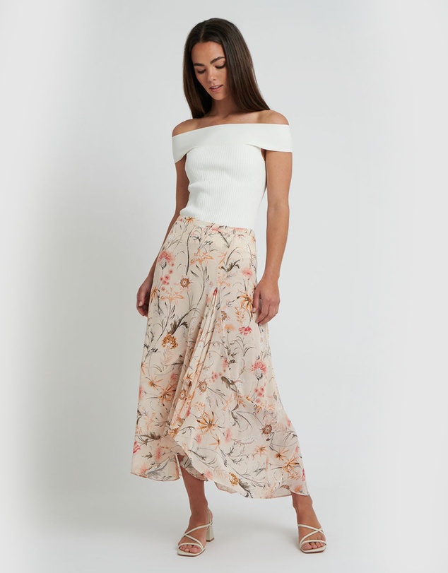 Forcast - Elaina Printed Skirt