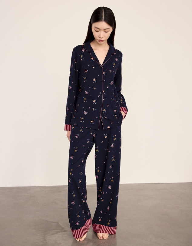 Chelsea Peers - Organic Cotton Stars Long Pyjama Set