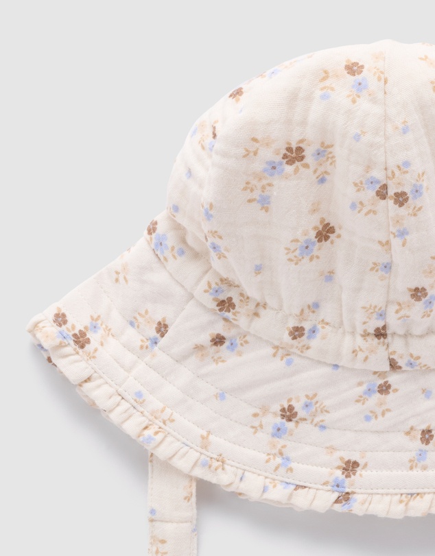 Purebaby - Ruffle Sunhat-Kids-Babies