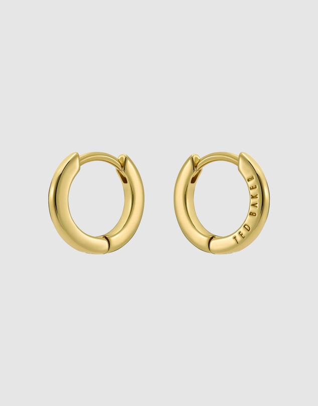Ted Baker - Crislie Logo Hoop Earrings 12mm
