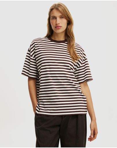 Sophie Stripe Dark Oak & Vintage White