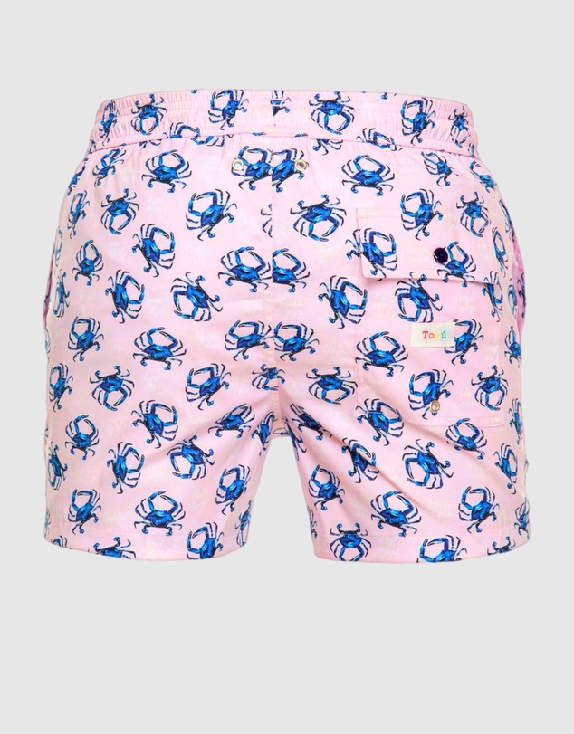 Tolu Australia - Pink Boardshorts with Crabs
