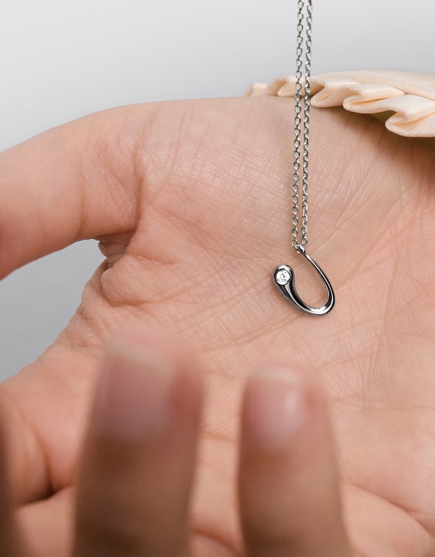 PDPAOLA - Initial 2026 U Silver Pendant Necklace