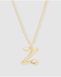 Wanderlust + Co - Alphabet Bubble Pendant Necklace - Letter Z