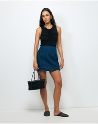 AERE - Elska Denim Mini Skirt