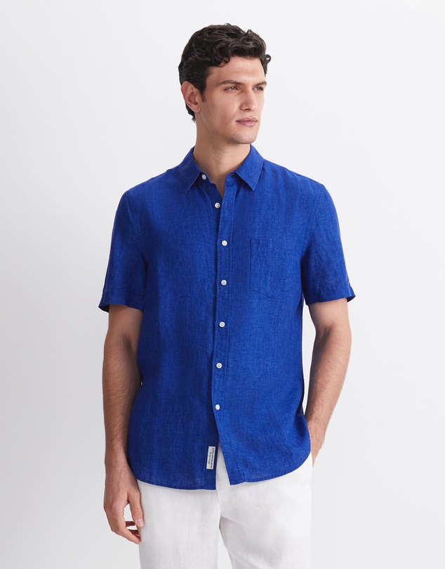 Sportscraft - Short Sleeve Delave Linen Shirt