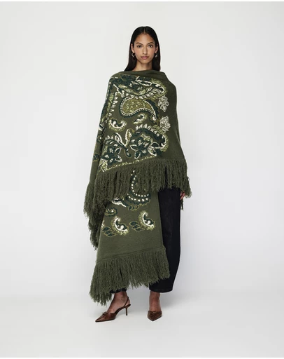 MOS The Label - Sylva Jacquard Poncho