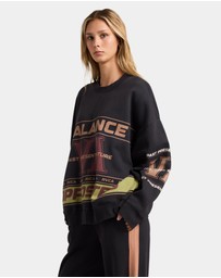 RVCA - Womens Puck It Pover Crew Neck