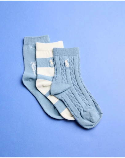 Polo Ralph Lauren - Candyshop Socks 3-Pack - Babies-Kids