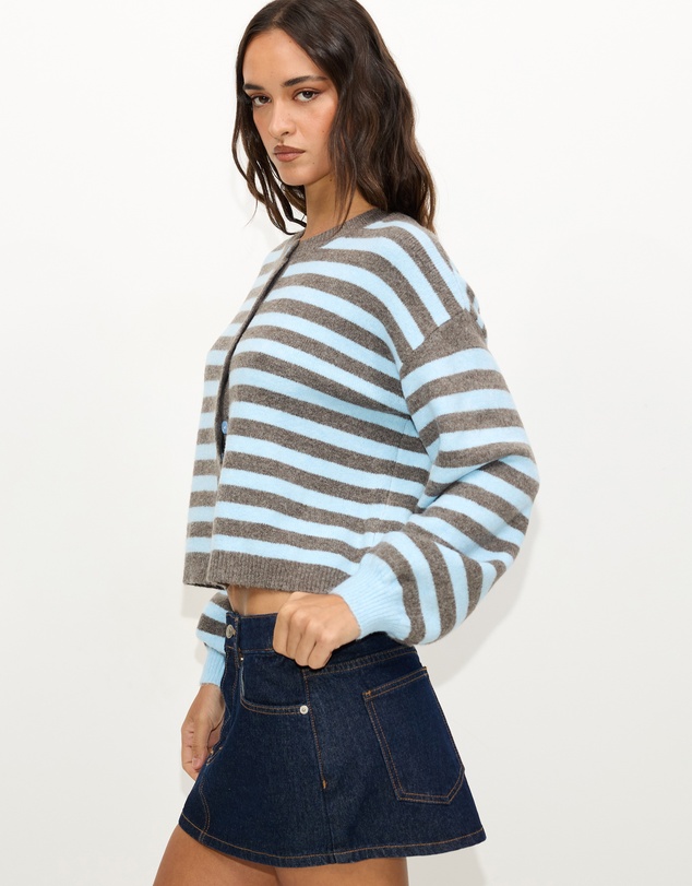 Dazie - Kira Stripe Cardigan