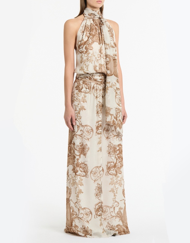 Carla Zampatti - Renaissance Georgette Halter Dress