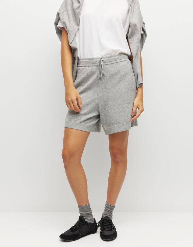 JH Lounge - JHL Long Short (Cotton Cashmere) Grey Marle