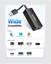 Ugreen - UGREEN USB to Ethernet Adapter 1000Mbps with USB 3.0