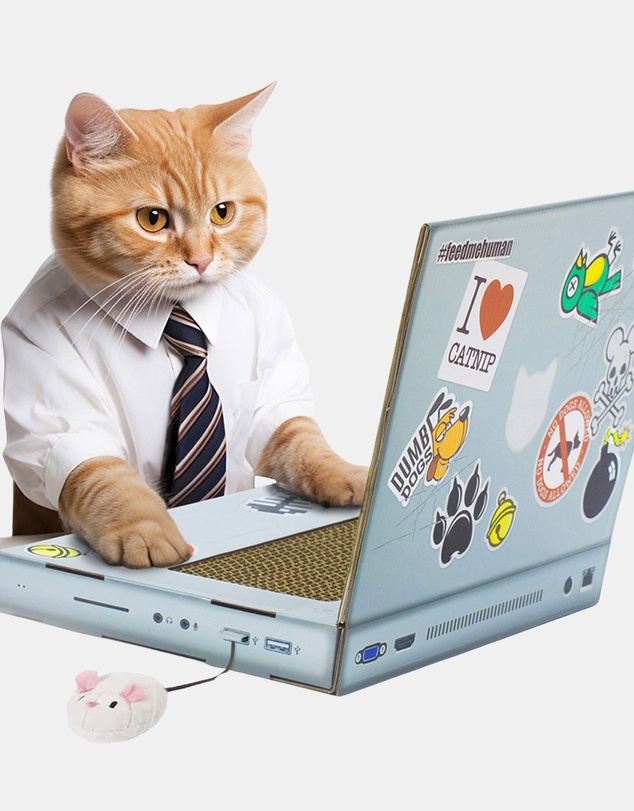 Suck UK - Cat Playhouse Scratch Laptop