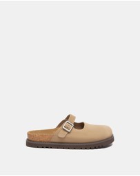 EVERAU - Australian Shepherd Ugg Brikon Cow Suede Upper Loafer Oxfords Flats