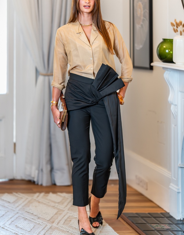 Youmsara - Draped Bow Pants