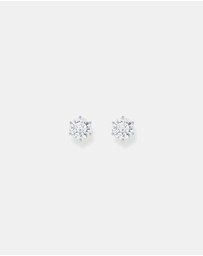 THOMAS SABO - Ear studs with big, white zirconia