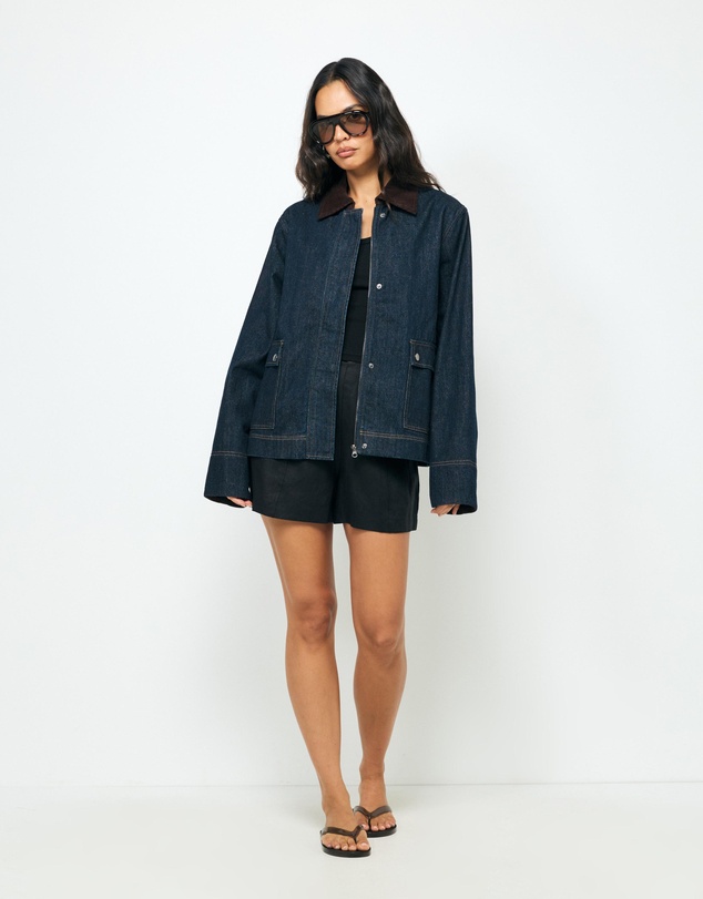 AERE - Evren Contrast Collar Jacket