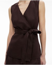 Witchery - Longline Linen Vest
