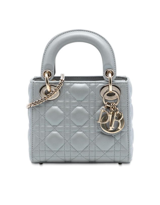 Pre-Loved by Azura Reborn - Pre-Loved Mini Lambskin Cannage Lady Dior