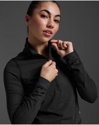 2XU - Flex Crop 1/2 Zip Long Sleeve Top