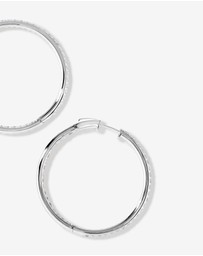 Michael Hill - Hoop Earrings with Cubic Zirconia in Sterling Silver