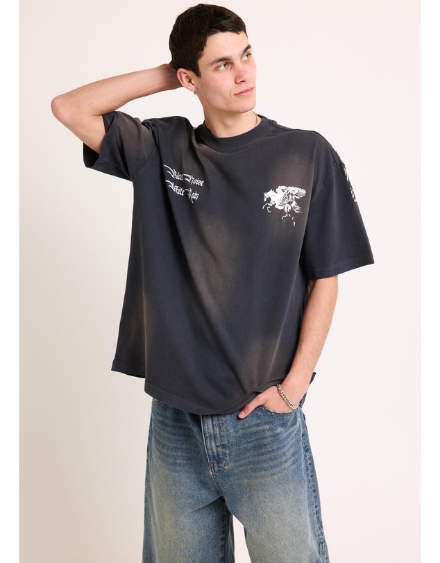 Black Noise White Rain - Steed T-Shirt