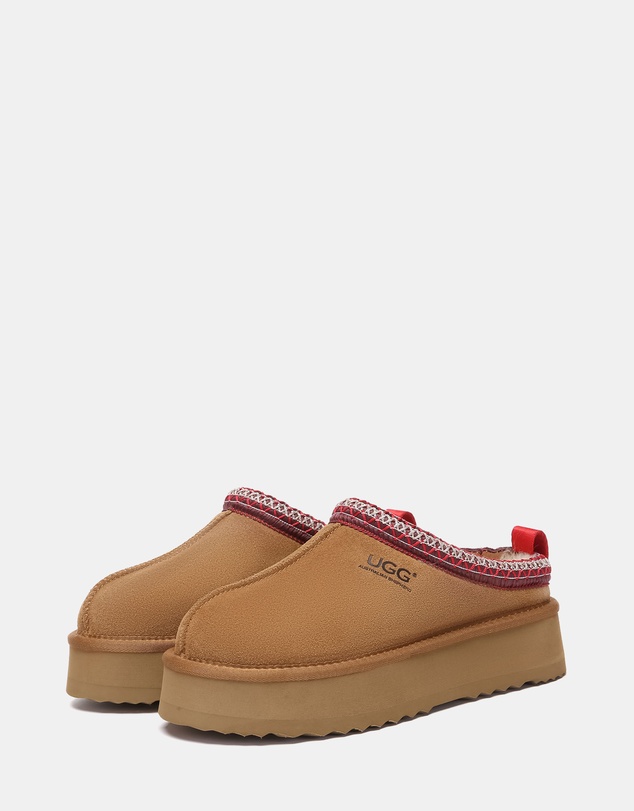 EVERAU - Australian Shepherd Ugg Tay Platform Cow Suede Upper House Shoes