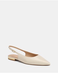 Wittner - Mary Hi Shine Leather Flat Slingbacks