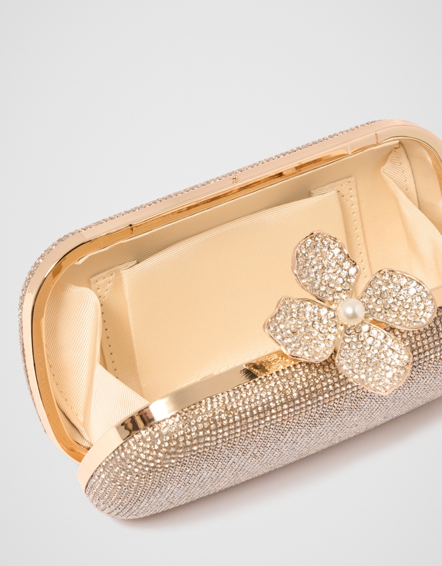 Forever New - Callie Flower Clasp Jewel Clutch Bag