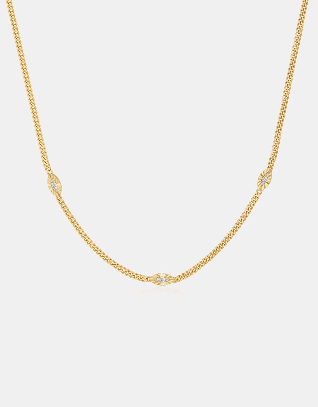 Ania Haie - Gold Evil Eye Station Necklace