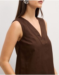 The Fated - Alba V-Neck Mini Dress